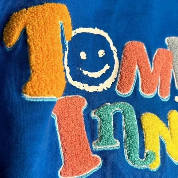 sweater,sweatshirt,crewneck,bubble letters,cotton,cottagecore, novelty,smiley - Picture 3 of 17
